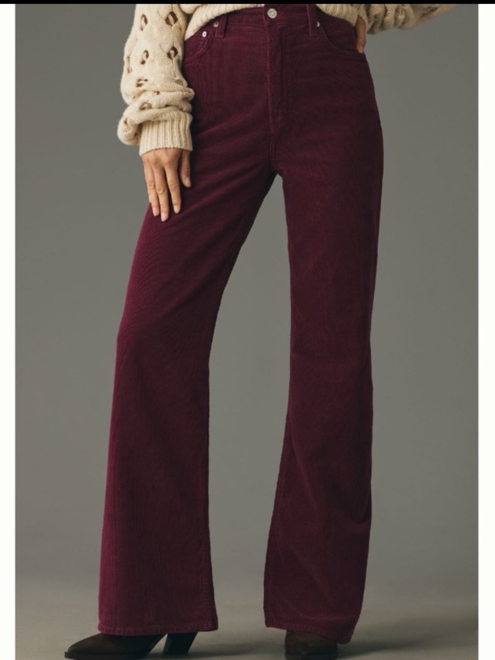 NWT Citizens of Humanity Paloma  Soft Luxe High-Rise Baggy Corduroy Jeans 32